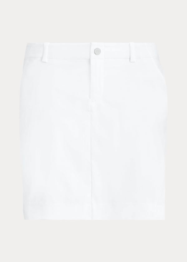 Skorts Ralph Lauren Mujer Blancos - Stretch Satin Golf - MIOBZ5467